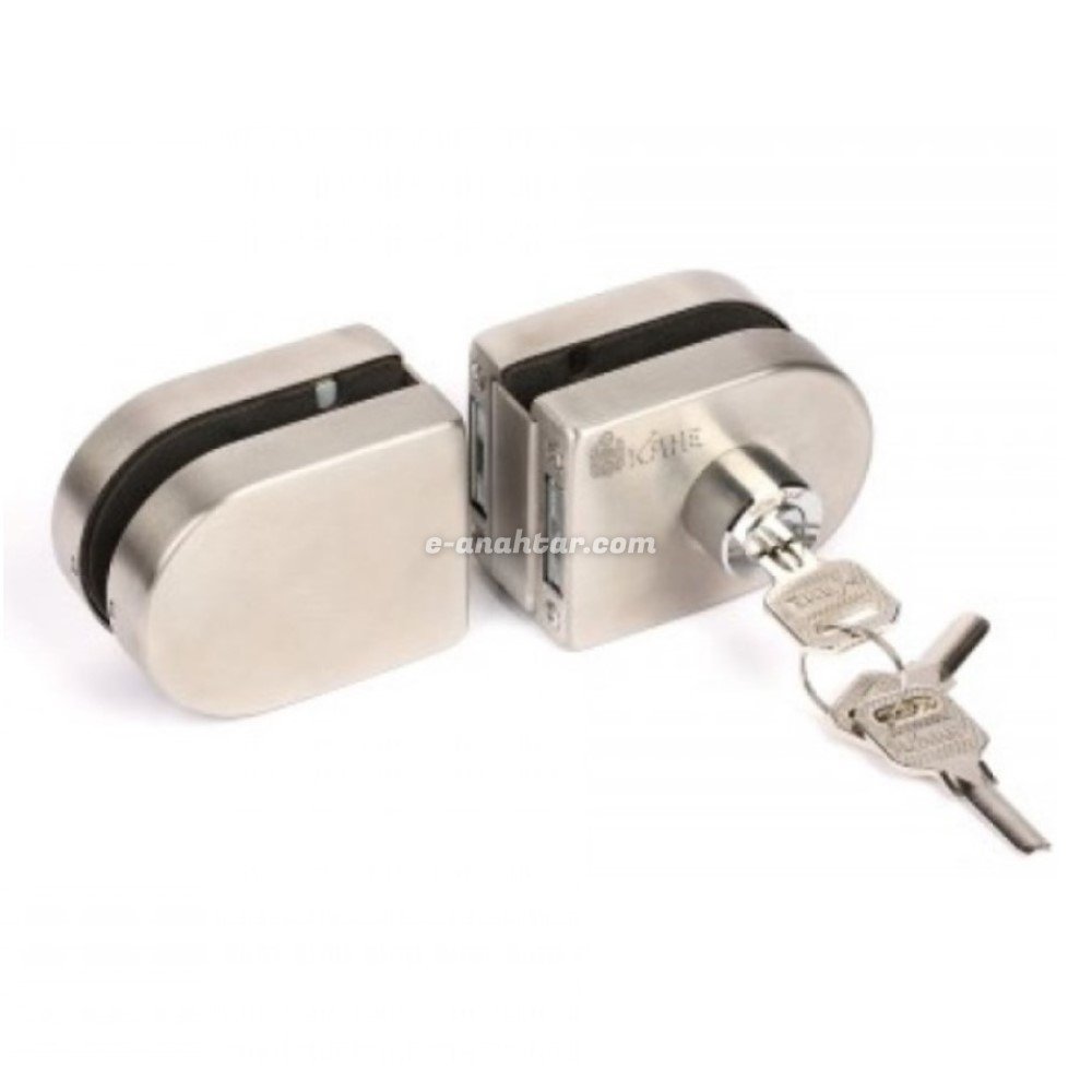 Kahe Cam Kapı Kilidi Çift Kanat KH-1004