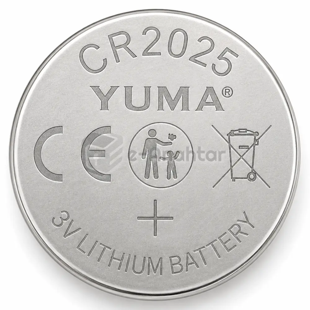 Yuma CR2025 3 V Lityum Düğme Pil