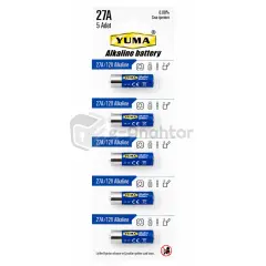 Yuma 27A 12 V Alkalin Pil