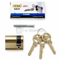 Yuma Ortadan Pasolu Standart Kapı Silindiri 41 mm Saten – B41