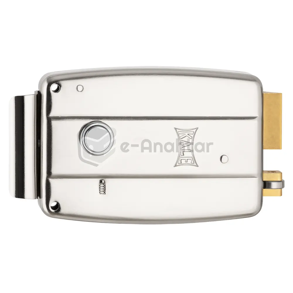 Kale Elektrikli Tirajlı Demir Kapı Kilidi 52 mm Nikel – 157 EL