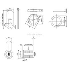 Canex Mandallı Çekmece Kilidi 30mm