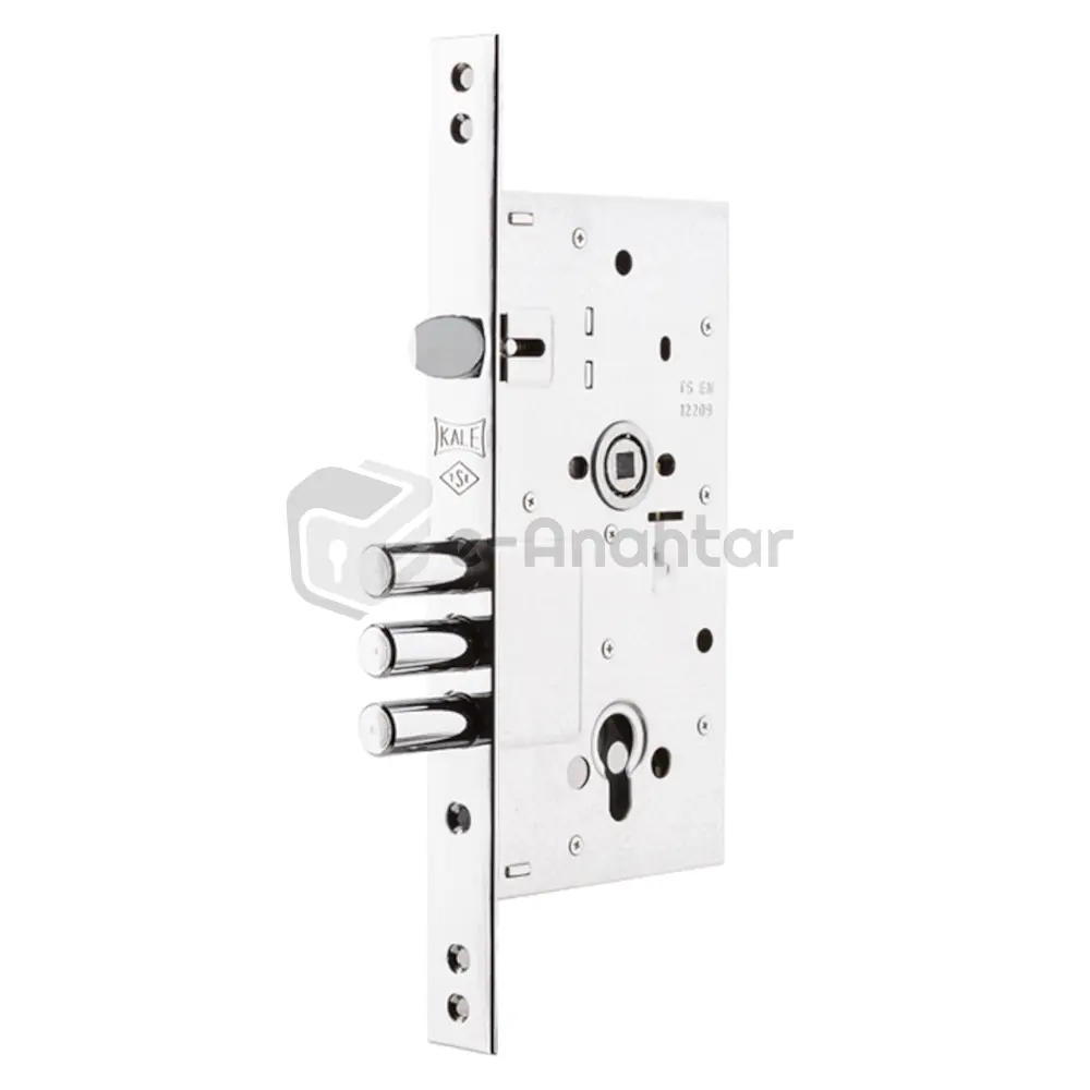 Kale Monoblok Çelik Kapı Kilidi 60 mm Krom (SNC) – 252 R SN