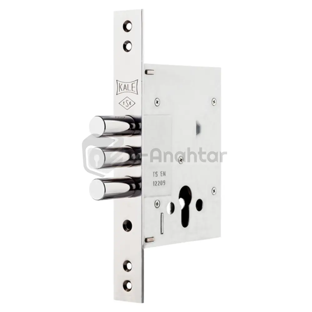 Kale Plus Çelik Kapı Emniyet Kilidi 60 mm Krom (GM) – 257 GM
