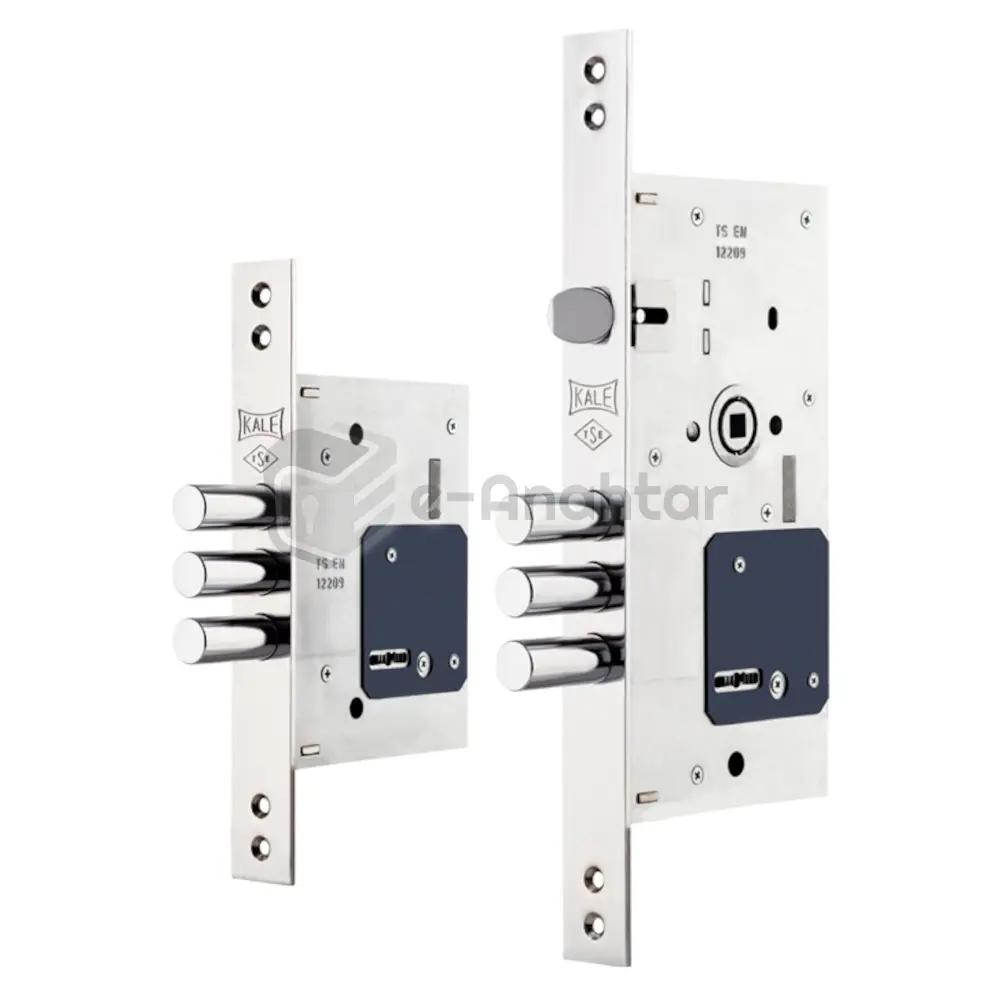 Kale Fişeli Çelik Kapı Kilit Seti 60 mm Krom – 252 RL SET