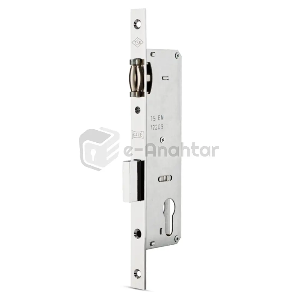 Kale Makaralı Silindirli PVC Kapı Kilidi 35 mm Krom – 155 P