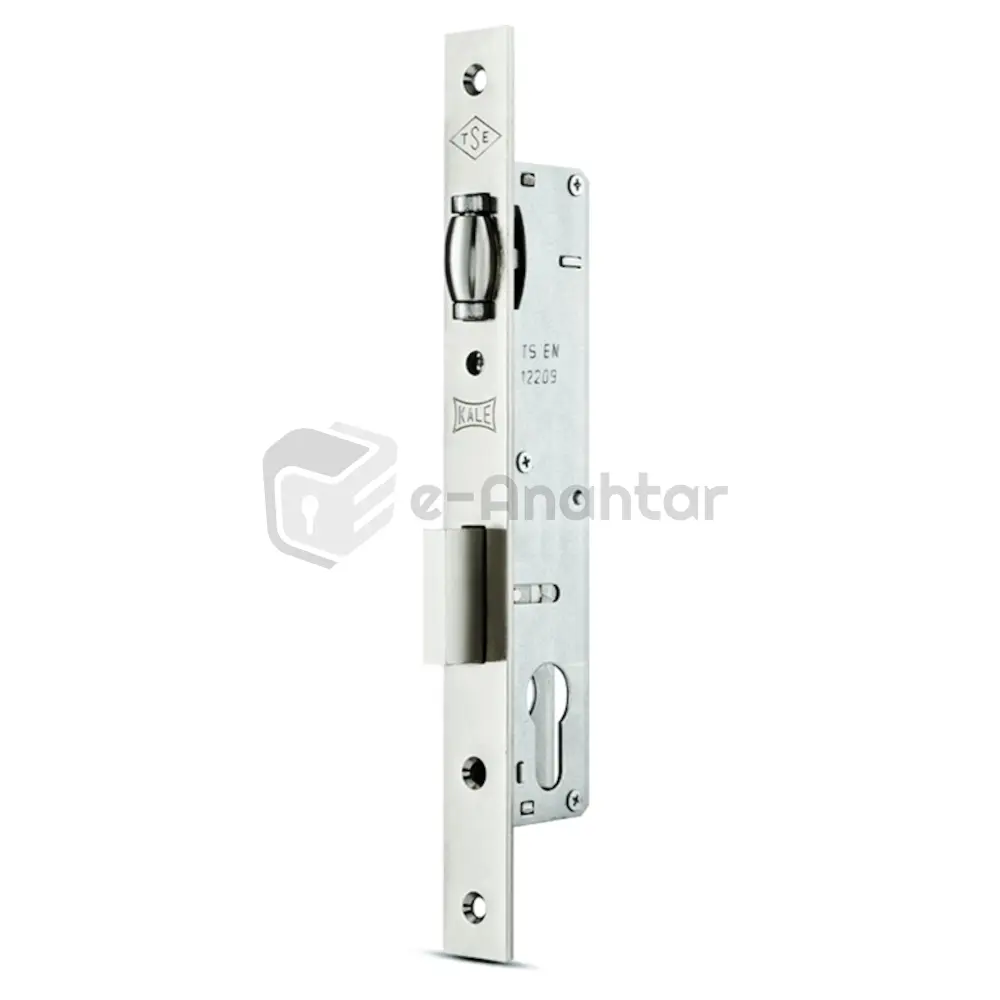 Kale Makaralı Silindirli Alüminyum Kapı Kilidi 20 mm Nikel (GNC) – 155 U