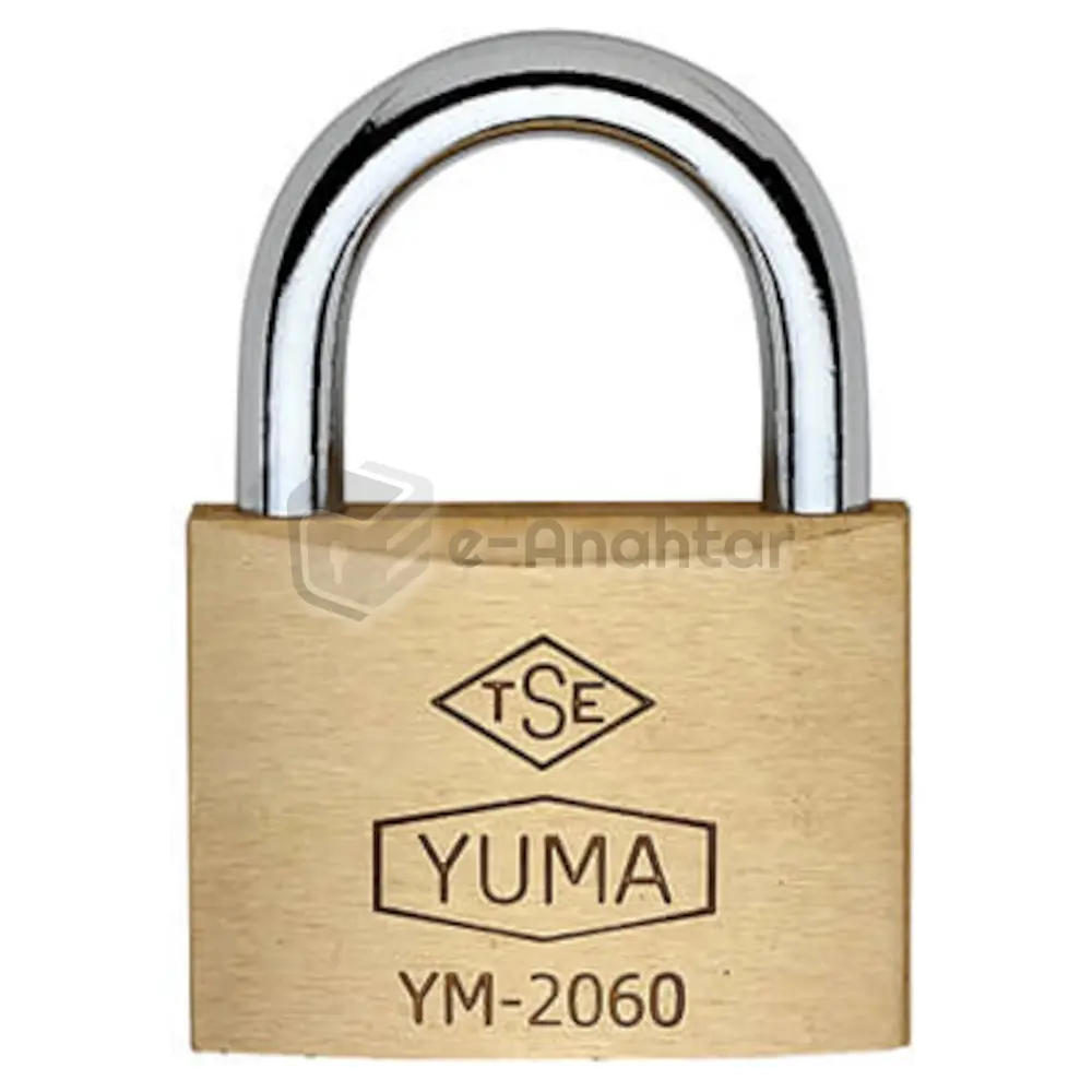 Yuma Pirinç Asma Kilit 60 mm Sarı – 2060