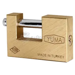 Yuma Kayar Pimli Pirinç Asma Kilit 80 mm Sarı – 3080