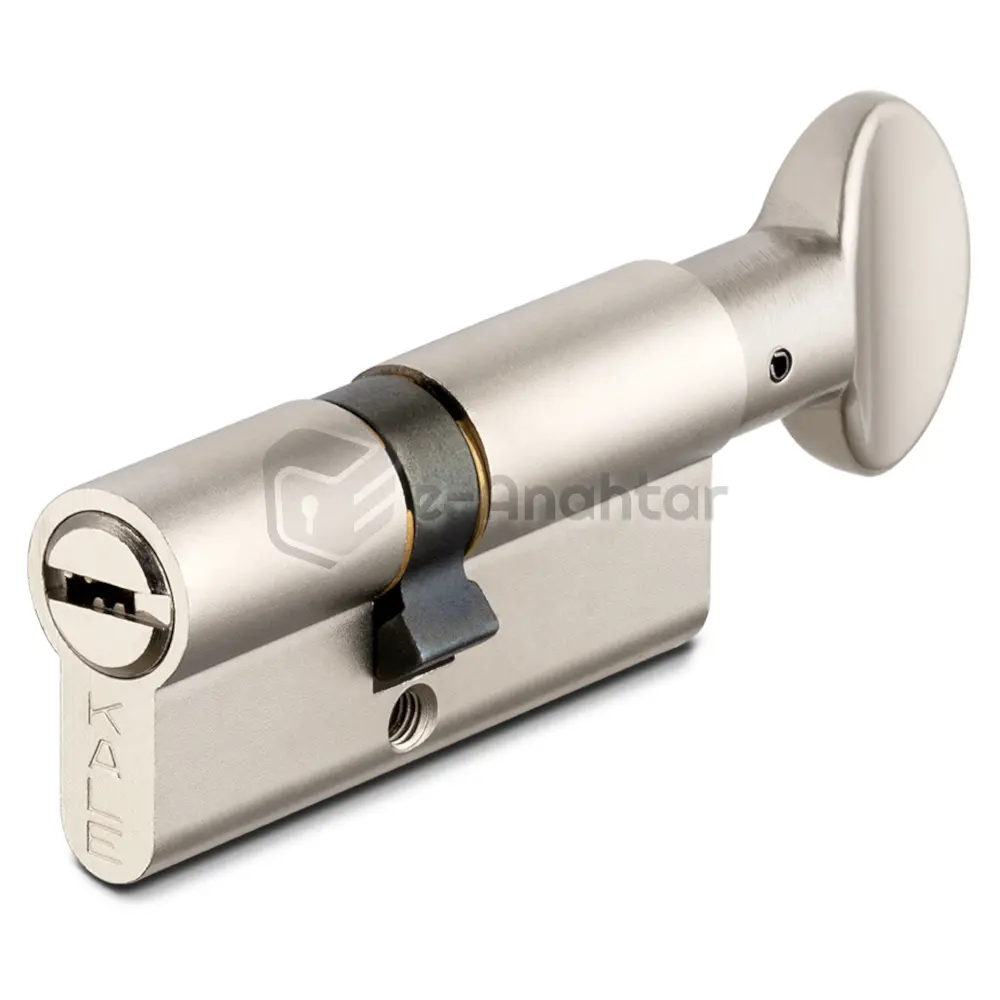 Kale Bilyalı Mandallı Kapı Silindiri 68 mm Nikel Blisterli – 164 BME