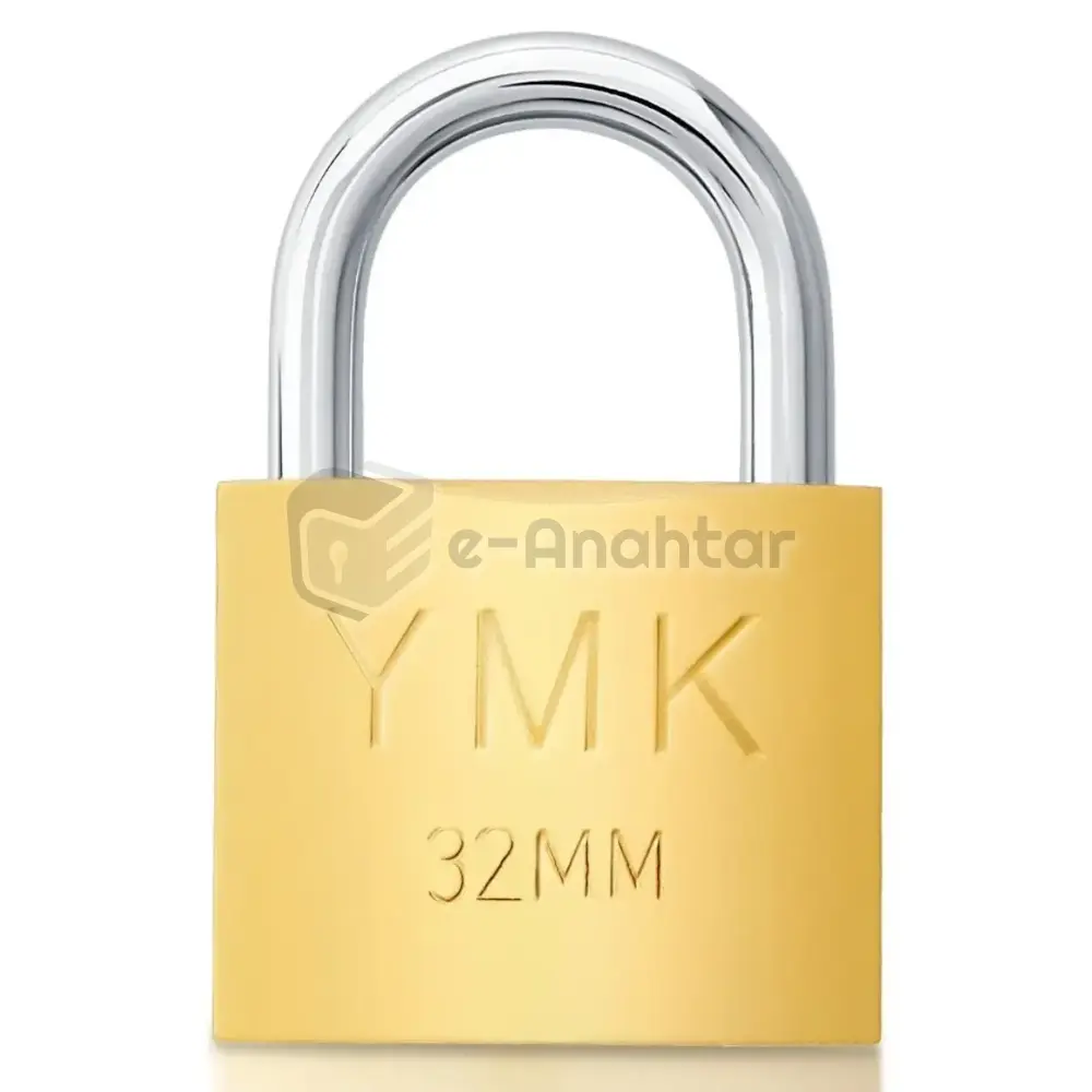 Ymk Döküm Asma Kilit 32 mm Sarı – 1232B