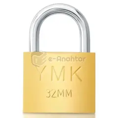 Ymk Döküm Asma Kilit 32 mm Sarı – 1232B
